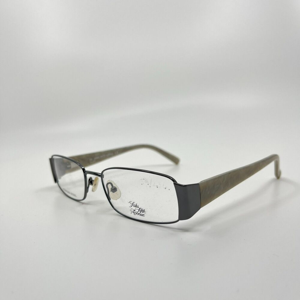 Saks Fifth Avenue women's Eyeglasses Frame cream S5A 219 52-17-130 H6754